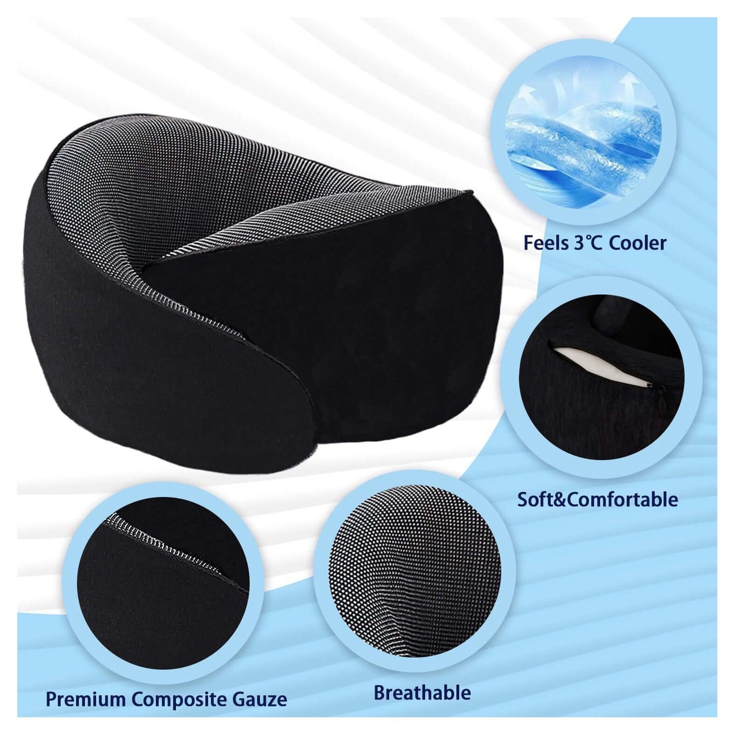 FlyTec Ultimate Travel Neck Pillow - NEESTEC